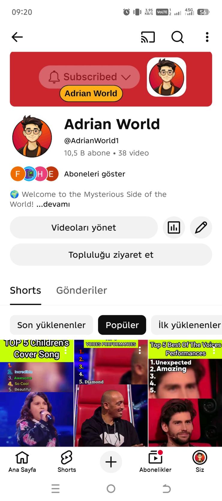 10546 Aboneli Amerika İzlenimli Youtube kanalım satılıktır aldım diyene 1900 pazarlık yok