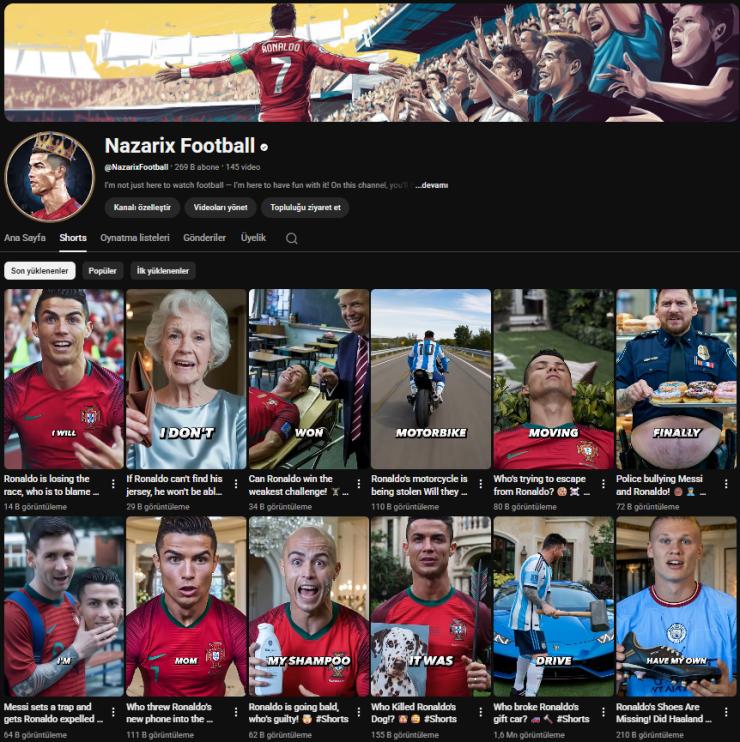 269 BİN ABONELİ SATILIK YOUTUBE KANALI 