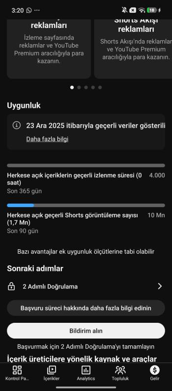 ⭐Full Aktif 18K Aboneli Organik Türk kitleli kanal 