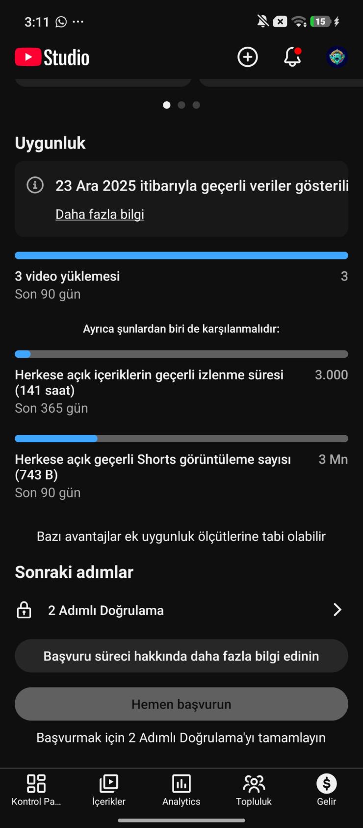 ⭐Full Aktif  Canlı yayın kanalı 11K Aboneli