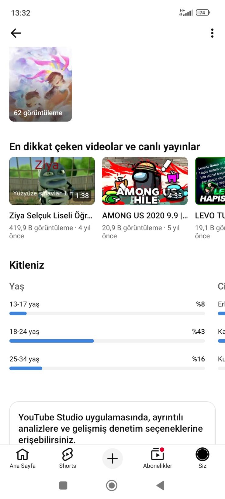 1,19K ABONELİ ORGANİK TÜRK TAKİPÇİLİ PK KAPALI KANAL