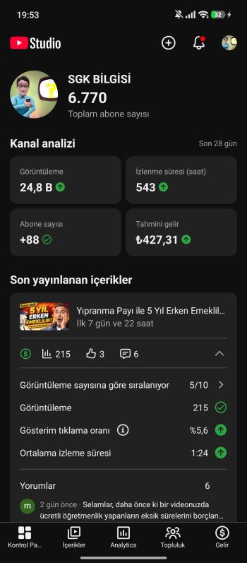 Para Kazanması Açık ⭐7K Aboneli Haber Kanalı [Pinli Adsense Dahil] Hemen Para Kazanmaya Başla