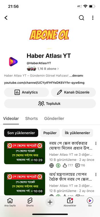 YouTube kanal organik