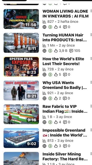 1 milyon izlenmiş yabancı pk açık kanal 