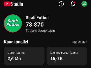 80000 abone 18 milyon görüntülenme keşfet dostu kanal