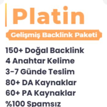 150+ DÜNYA DEVİ KAYNAK %100 MANUEL HAZIRLANAN SEO-BACKLİNK PLATİN PAKET