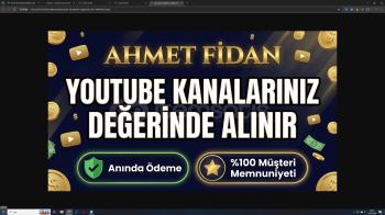 YOUTUBE KANALLARINIZ değerinde ALNIR