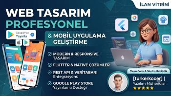  modern web tasarımı ve özel web uygulamaları yaparım