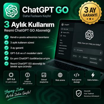ChatGPT GO Lisans 3 Aylık