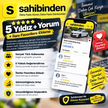 Sahibinden 5 Yıldız + Yorum + İlanı Favorilere Ekleme