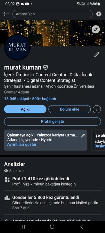 Linkedin reklam ve iş ilanı