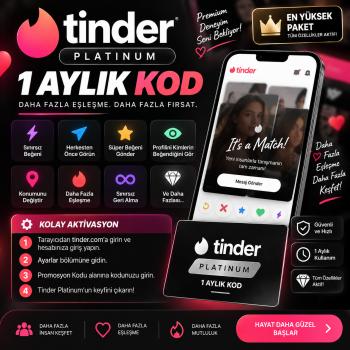 Tinder Platinium 1 Aylık Kod