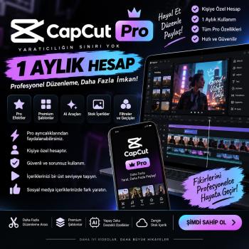 CapCut Pro 1 Ay Kişisel Hesap