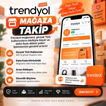 Trendyol 100 Adet Mağaza Takip