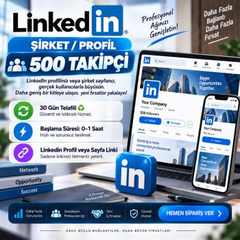 Linkedin Şirket/Profil 500 Takipçi
