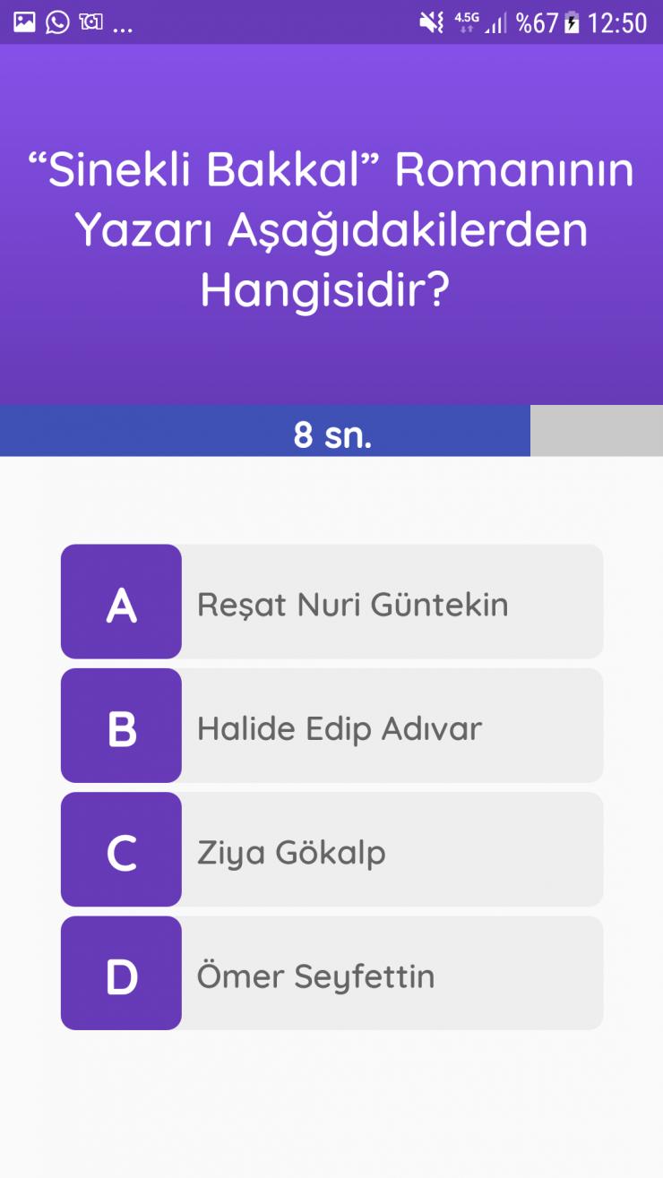 Bilgi Yarışması & Soru Çözme Uygulaması-[Kendi Yapımım]