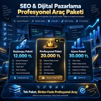 SEO & Dijital Pazarlama Profesyonel Araç Paketi