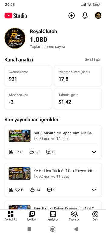 Para Kazanması Aktif YouTube Oyun Kanalı 