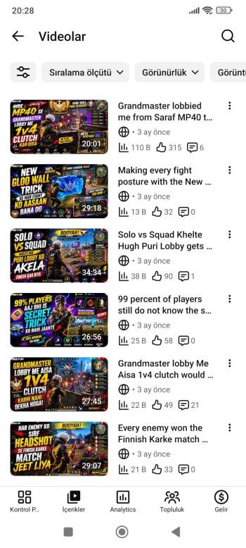 Para Kazanması Aktif YouTube Oyun Kanalı 