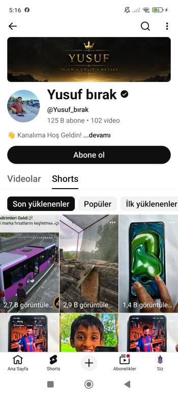 125.000 Aboneli YouTube Kanalı Satışta 