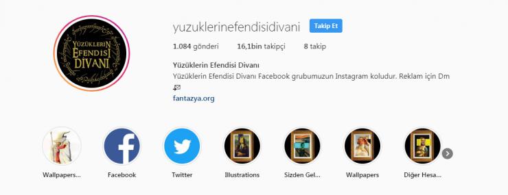 Yüzüklerin Efendisi Divanı İnstagram