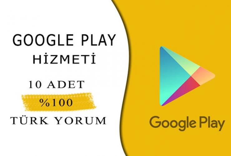 Google Play Uygulamanıza 10 Adet %100 Türk Gerçek Yorum!