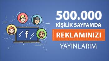 Ben, 590.000 kadın takipçili facebook sayfamda tanıtım yaparım