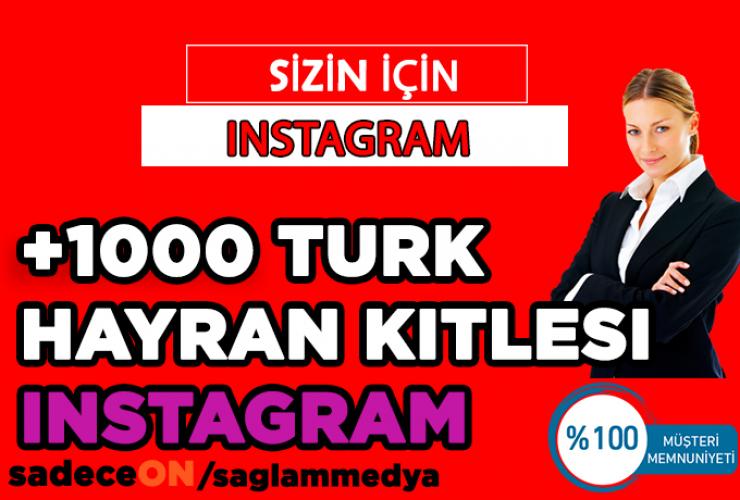 Sizin için +1.000 instagram Yabancı Karışık Hayran Kitlesi 70 TL