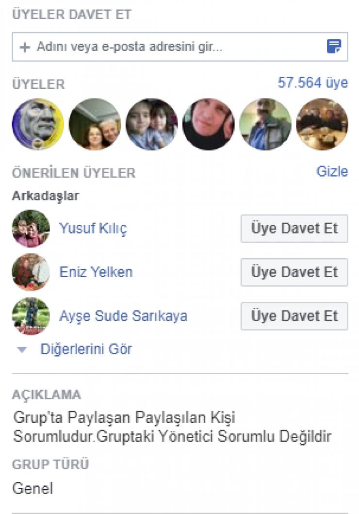 Facebook 57 k grup Alım