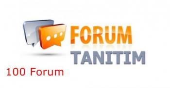 100 Adet Türkçe Forum Tanıtım Hizmeti %30 İndirim