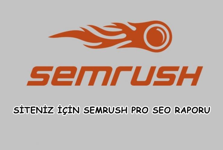 Semrush Pro detaylı seo raporlama hizmeti