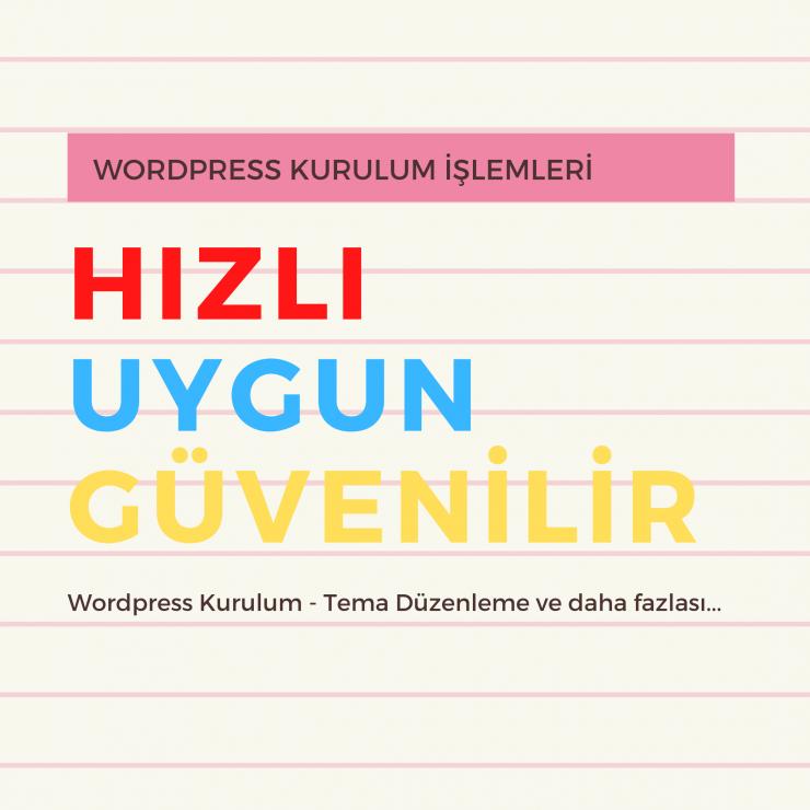 Wordpress Kurulumu ve Tema Yükleme Düzenleme