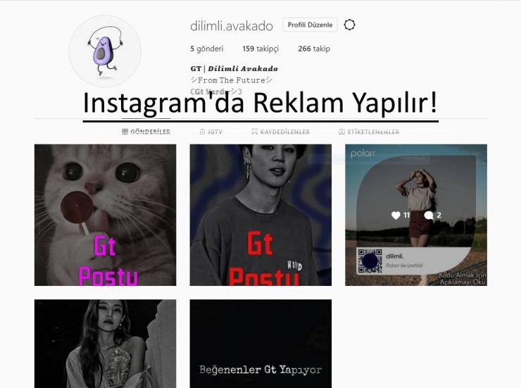 200 Takipçili İnstagram Hesabımda Reklamınızı Yaparım.