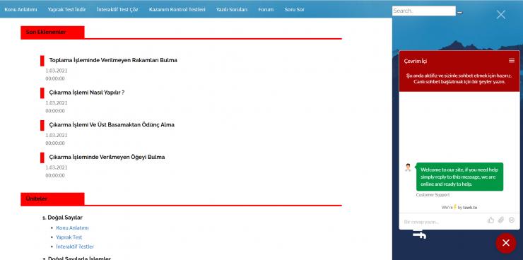 Web Alanında Teknik Destekte bulunurum.