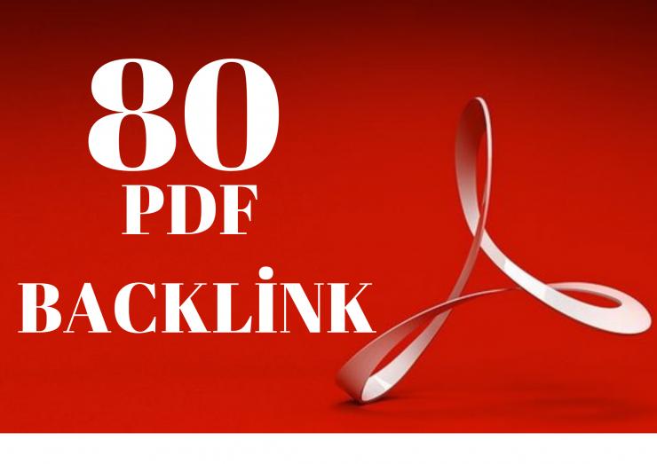 80 adet PDF Backlink yapıyoruz