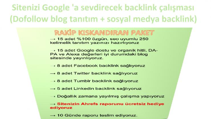 DA + 50 PA + 40  NEWS Kayıtlı Yüksek Katkılı Blog Backlink Paketi + Sosyal Medya Backlink ile Güçlendirilmiş Etki