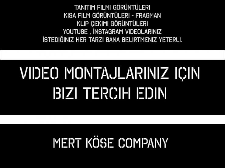 Her türlü videonuzu montajlayabilirim