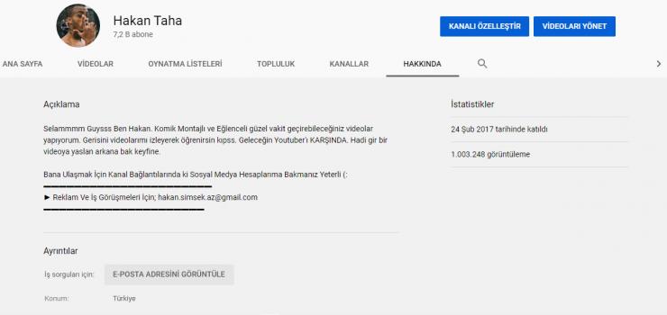 YOUTUBE VE BLOG SAYFAMDA REKLAMINIZI YAPARIM