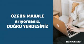 Özgün Makale, Tanıtım Yazısı Yazılır