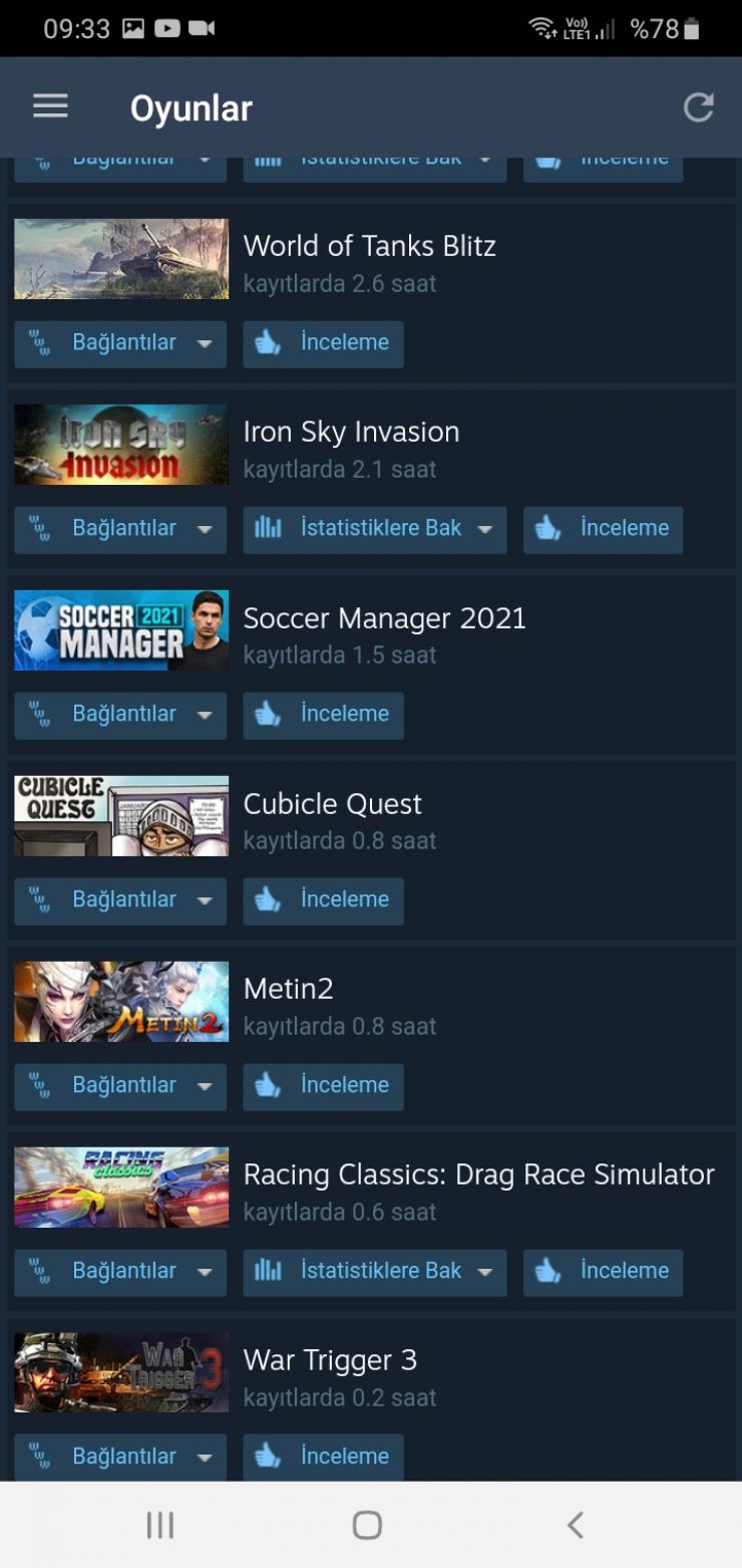 Uyguna Steam hesabı