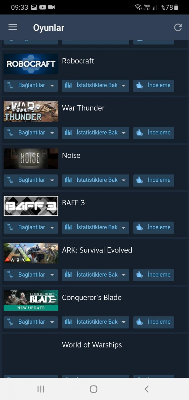 Uyguna Steam hesabı