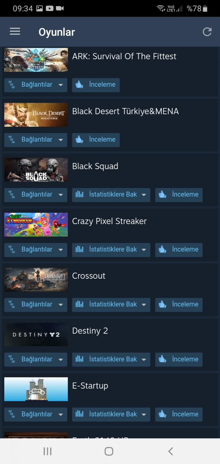 Uyguna Steam hesabı