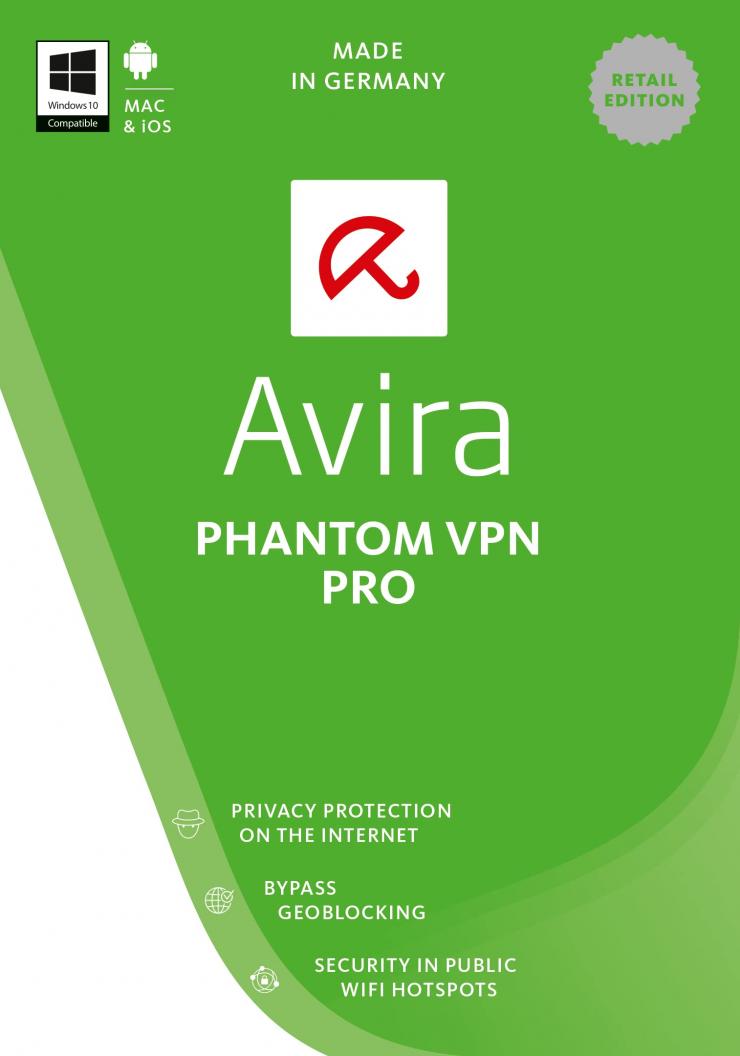 Avira Phantom VPN - 3 Aylık Kotasız Hesap